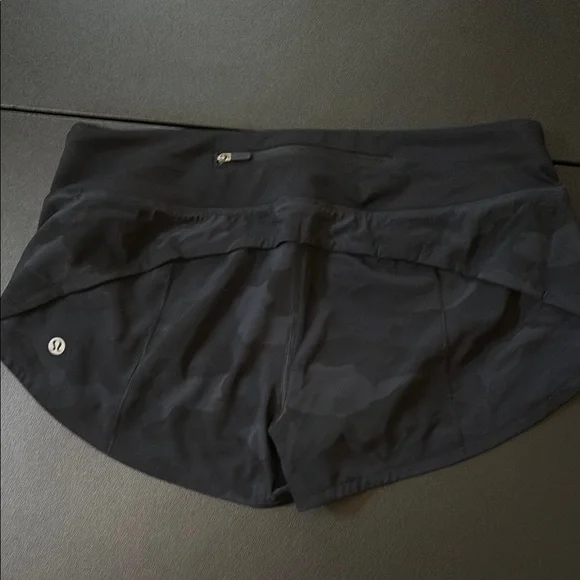 lululemon athletica Black Camo Women's Athletic Shorts - Picture 3 of 6